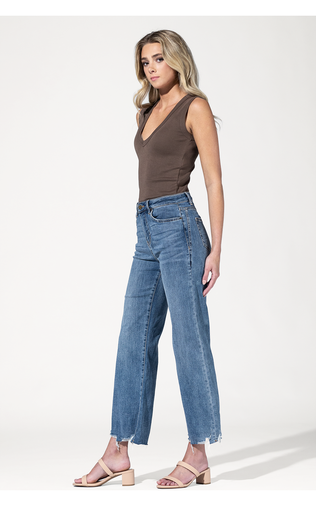 Easy Rider Distressed Barrel Jeans