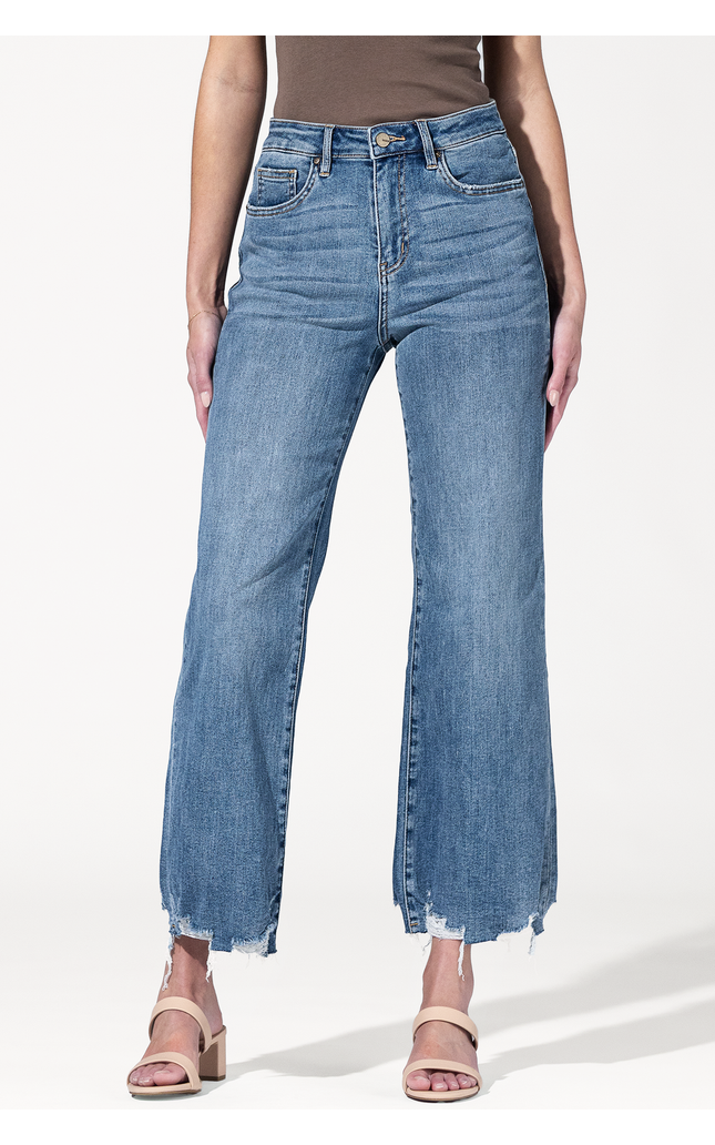 Easy Rider Distressed Barrel Jeans