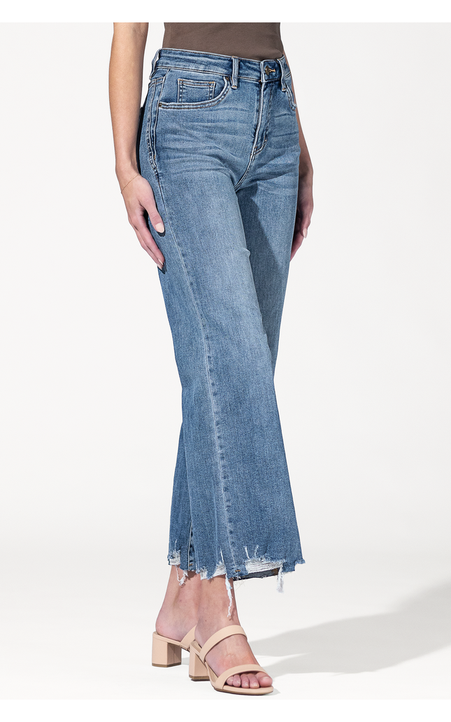 Easy Rider Distressed Barrel Jeans