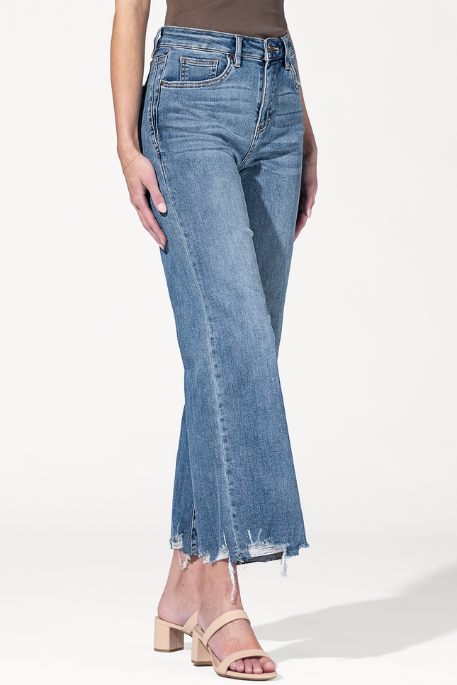 Easy Rider Distressed Barrel Jeans