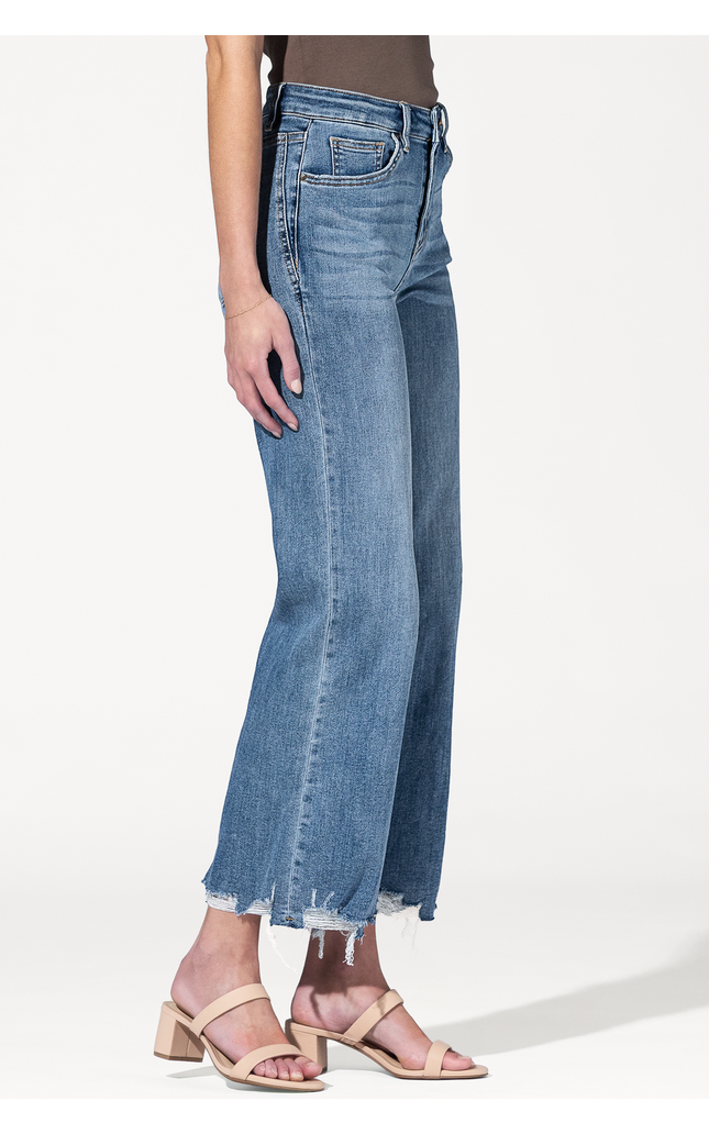 Easy Rider Distressed Barrel Jeans