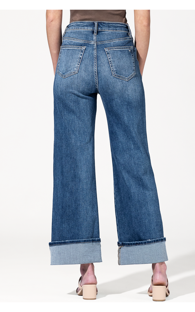 Super High Rise Wide Cuffed Leg Jeans