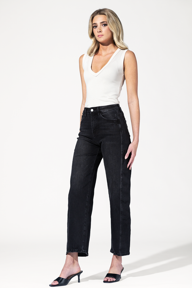 Super High Rise Barrel Jeans