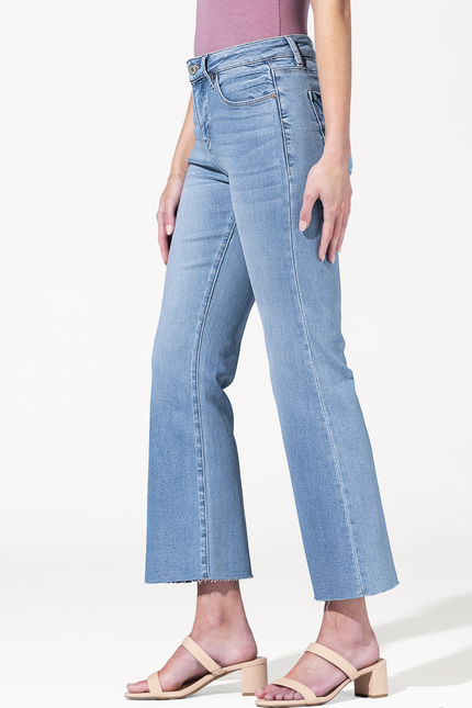 High Rise Tummy Tuck Cropped Flare Jeans