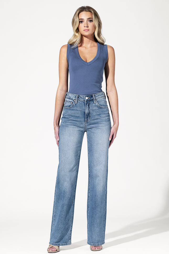 Super High Rise Wide Leg Jean