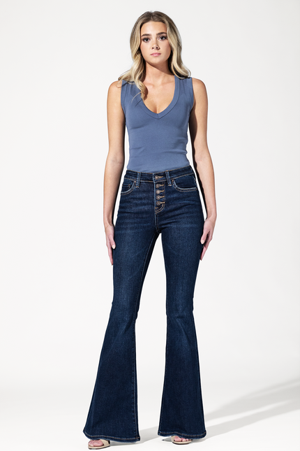 Jackie High Rise Flare Jean