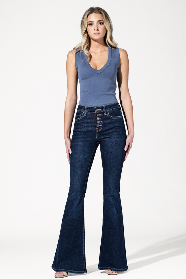 Jackie High Rise Flare Jean