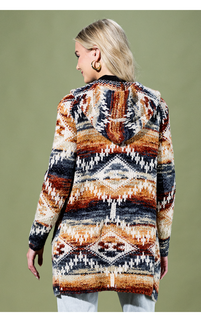 Desert Sunrise Hooded Cardigan