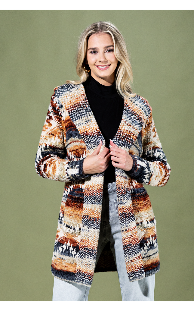 Desert Sunrise Hooded Cardigan