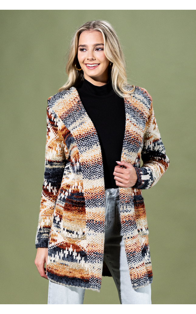 Desert Sunrise Hooded Cardigan
