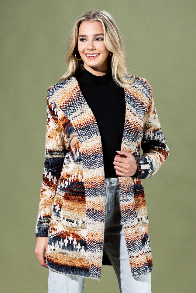 Desert Sunrise Hooded Cardigan