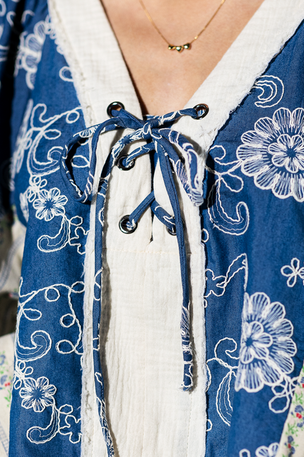 Wildflower Lace Floral Ruffle Top