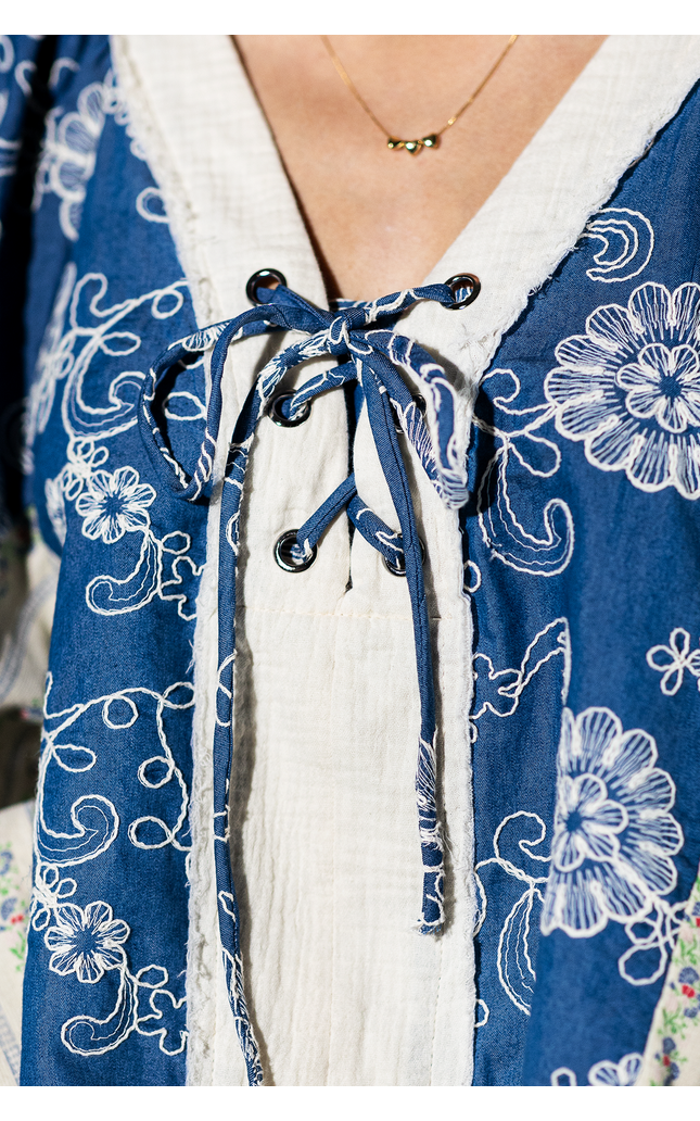 Wildflower Lace Floral Ruffle Top