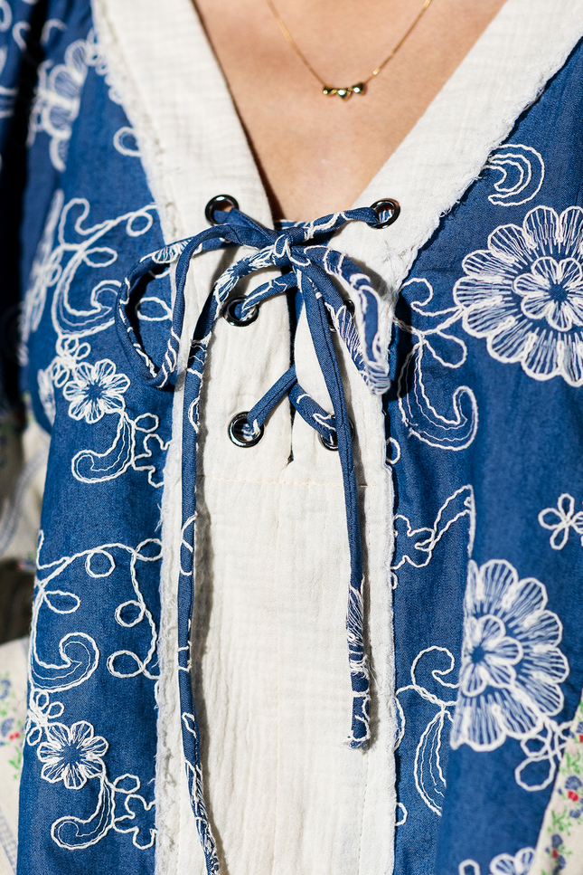 Wildflower Lace Floral Ruffle Top