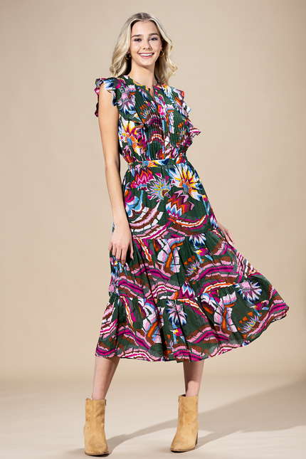 Cabo Bloom Midi Dress