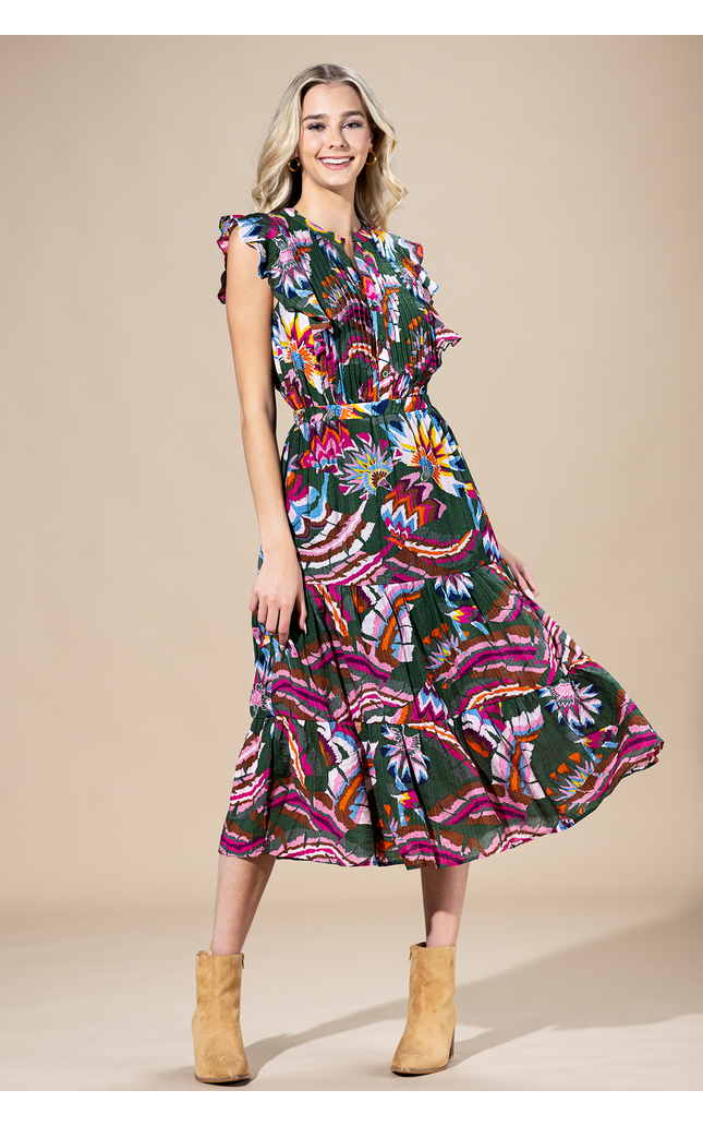 Cabo Bloom Midi Dress