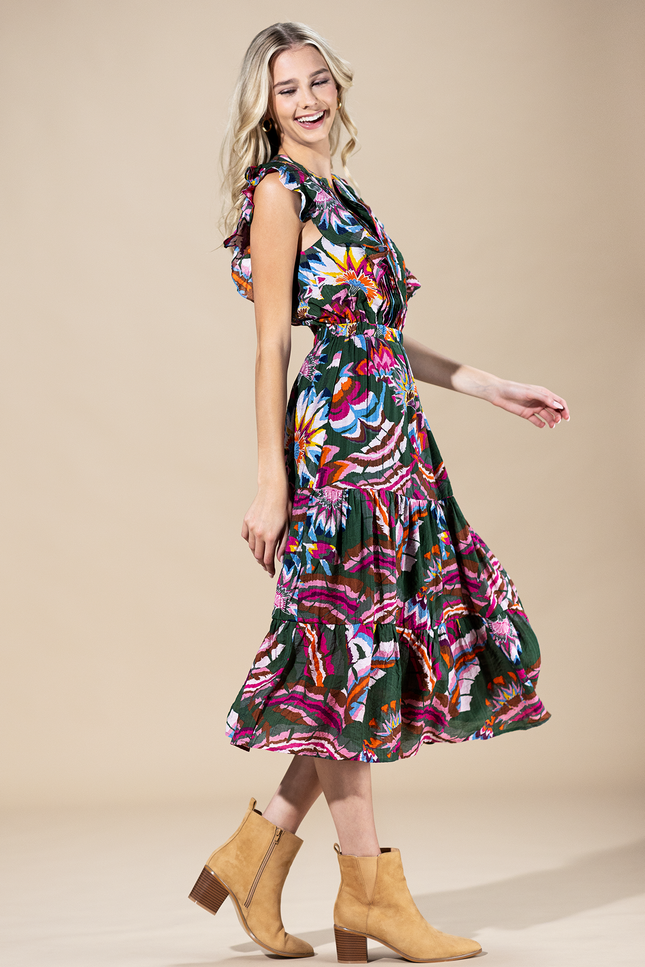 Cabo Bloom Midi Dress