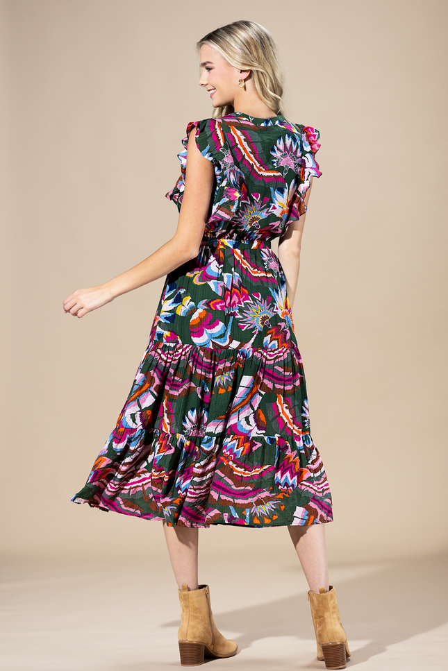 Cabo Bloom Midi Dress