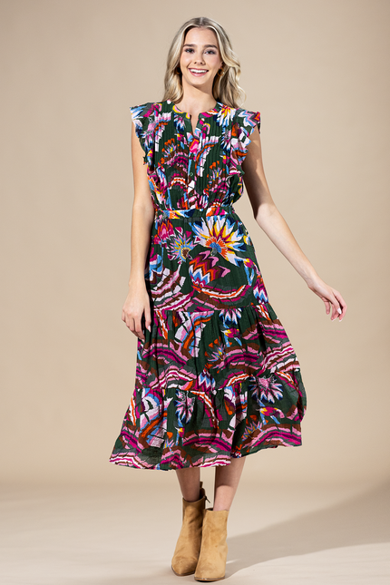 Cabo Bloom Midi Dress