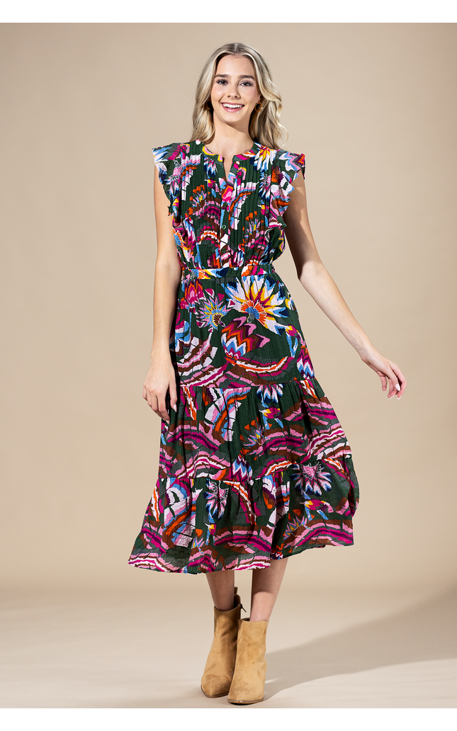 Cabo Bloom Midi Dress