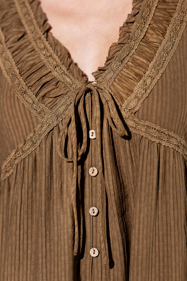 Paloma Balloon-Sleeve Maxi Dress