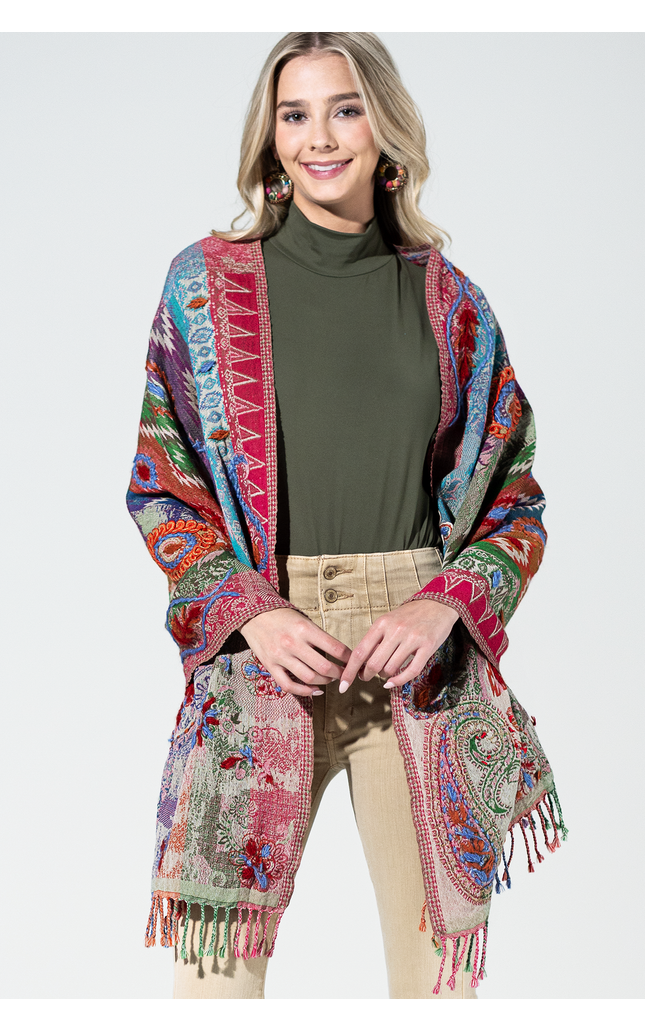 Rio Vista Wool Paisley Scarf