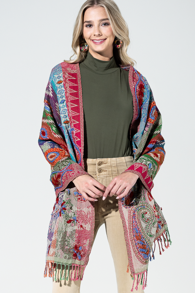 Rio Vista Wool Paisley Scarf