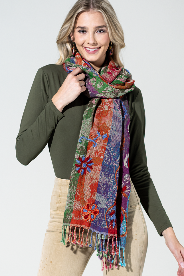Rio Vista Wool Paisley Scarf