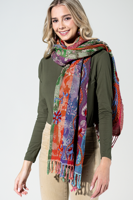 Rio Vista Wool Paisley Scarf