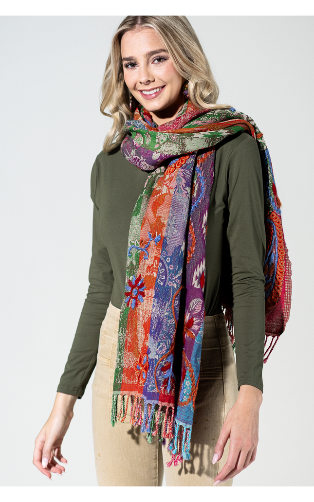 Rio Vista Wool Paisley Scarf