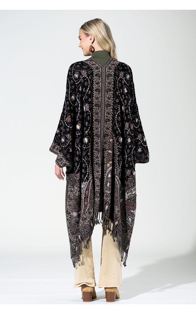 Wool Vintage Khaki Ruana