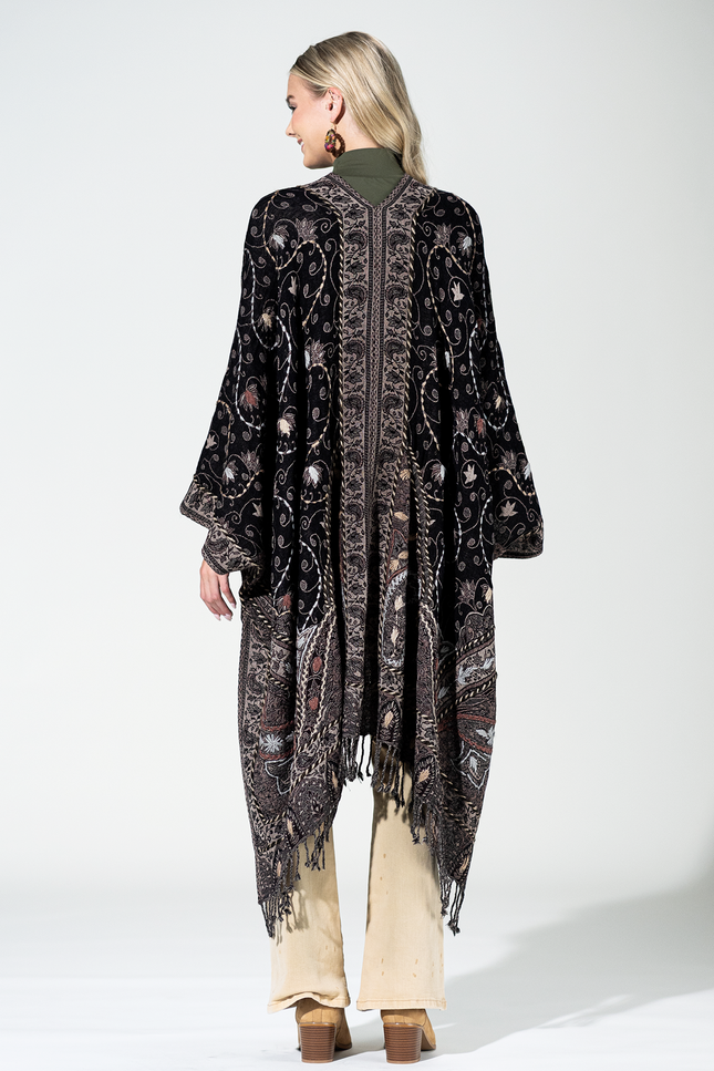 Wool Vintage Khaki Ruana