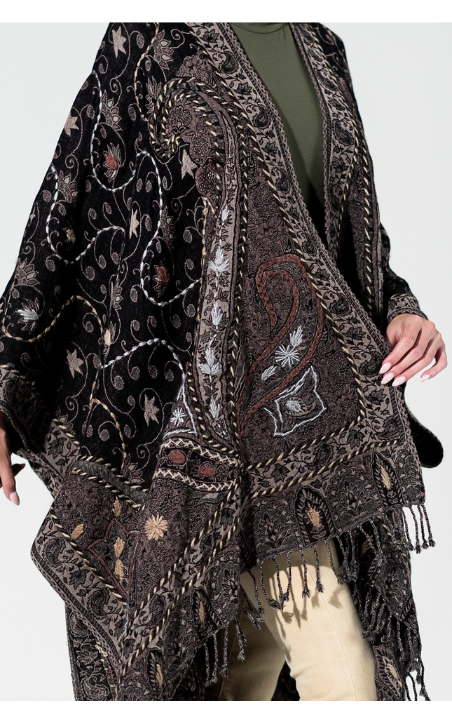 Wool Vintage Khaki Ruana