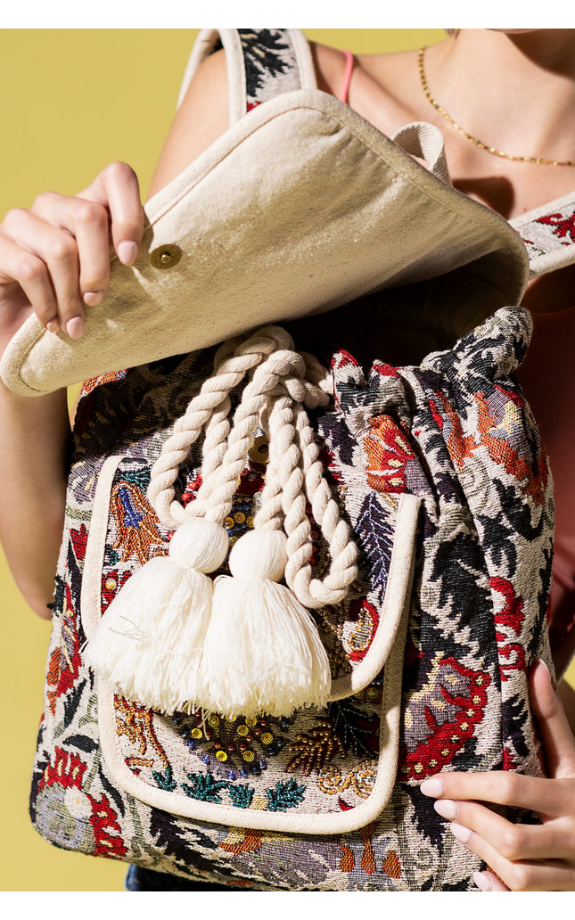 Bohemian Blossom Backpack