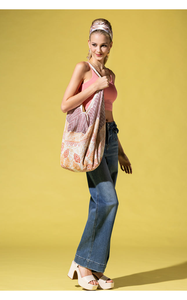 Golden Waves Hobo Bag