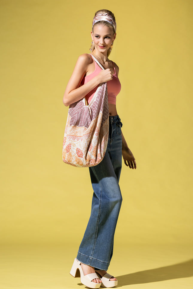 Golden Waves Hobo Bag