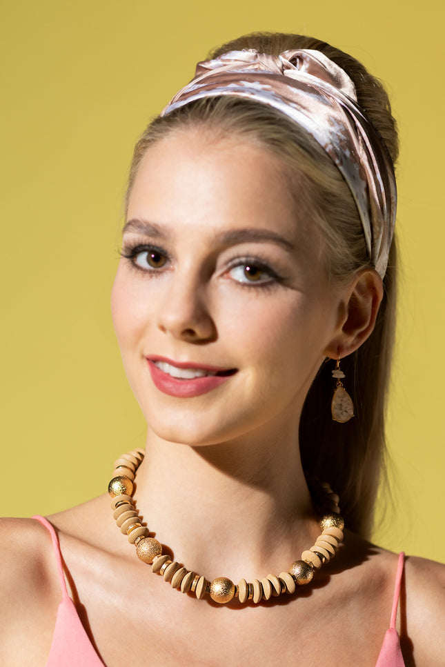 Beige Gold Necklace