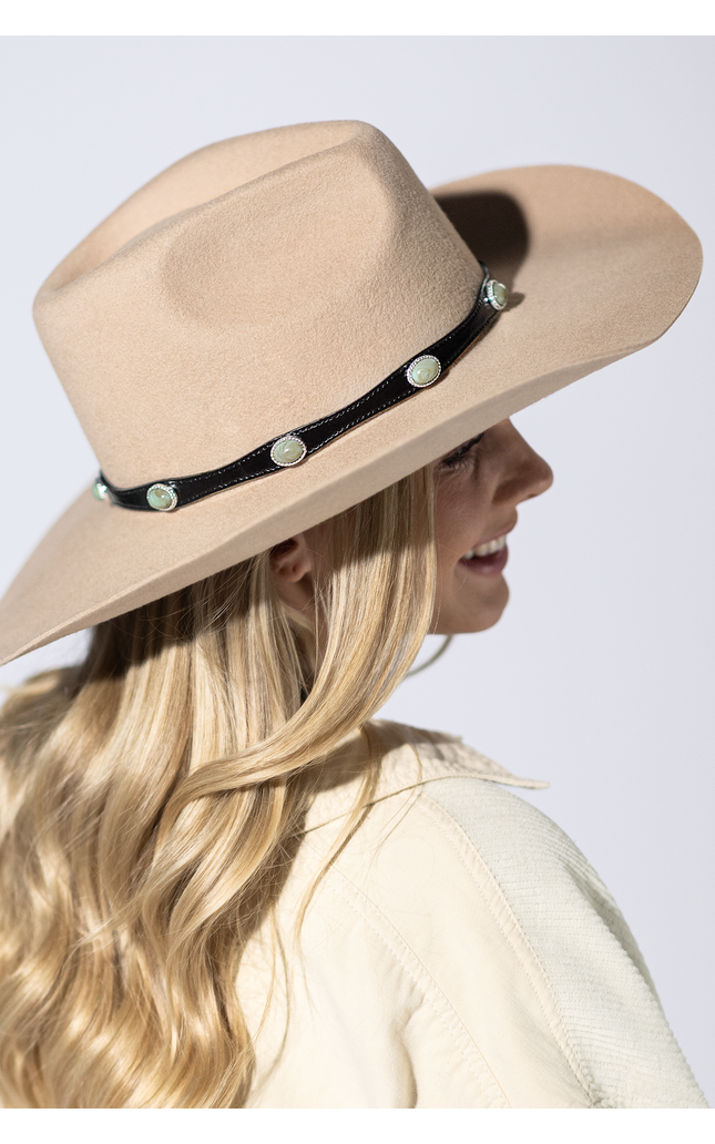 Sundance Stone Leather Hat Band