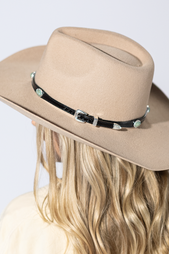 Sundance Stone Leather Hat Band