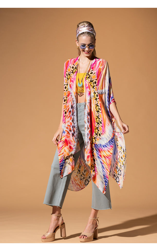 Vibrant Ethnic Kimono