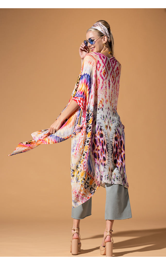 Vibrant Ethnic Kimono