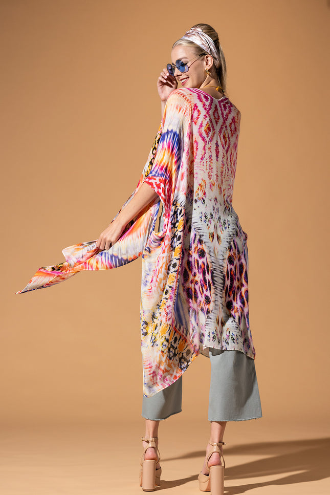 Vibrant Ethnic Kimono