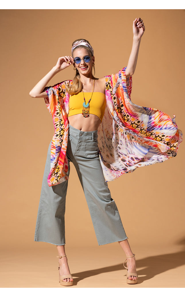 Vibrant Ethnic Kimono