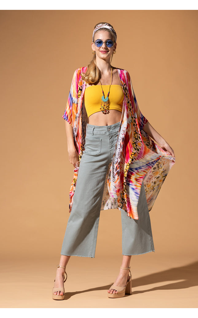 Vibrant Ethnic Kimono