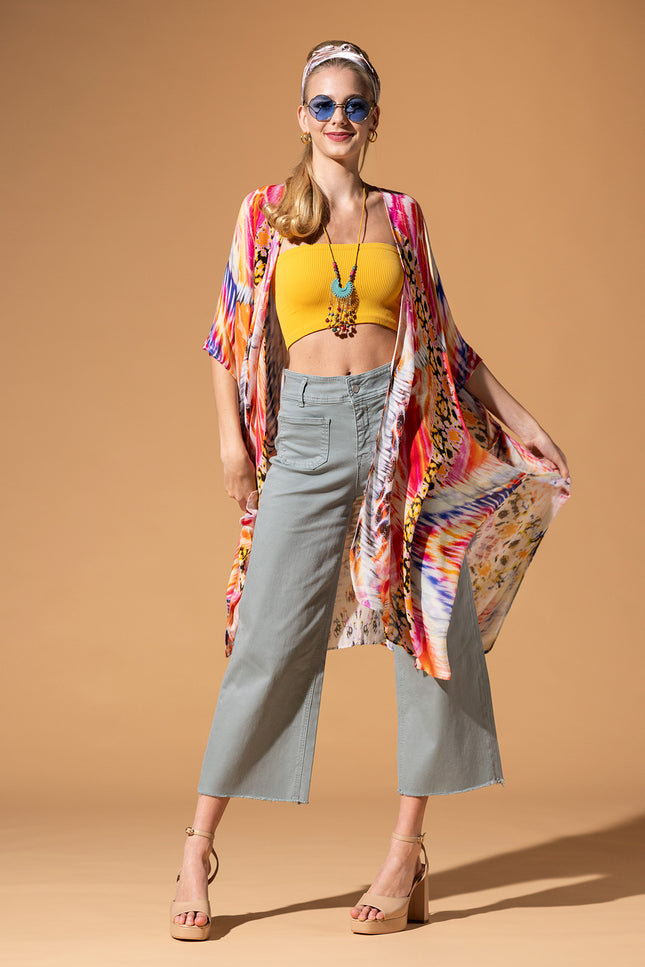 Vibrant Ethnic Kimono