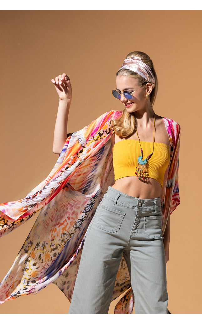 Vibrant Ethnic Kimono