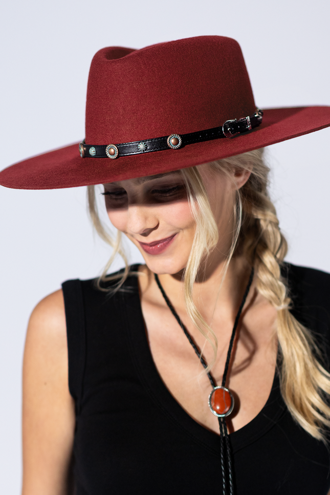 Copper Trail Leather Hat Band