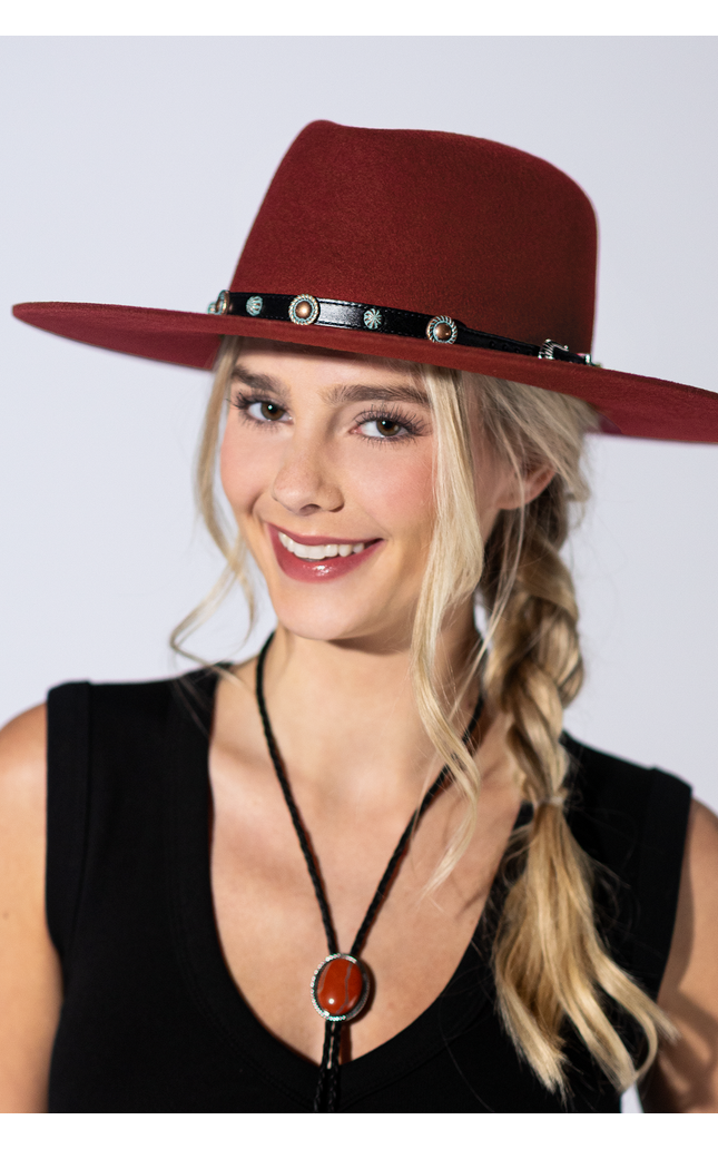 Copper Trail Leather Hat Band