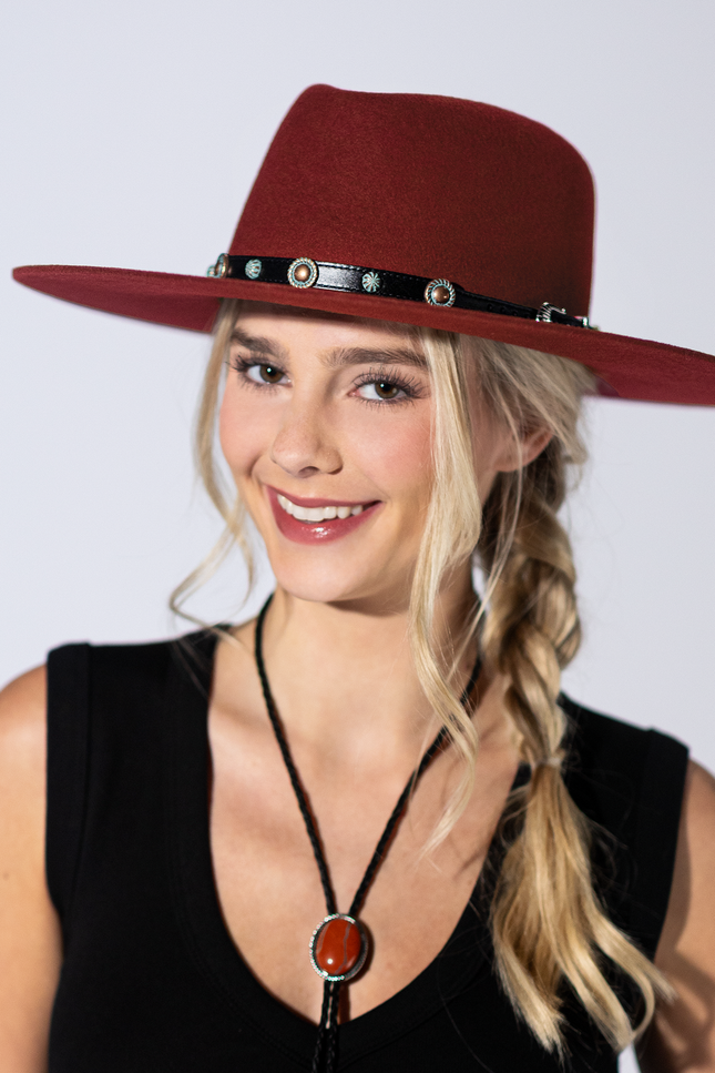 Copper Trail Leather Hat Band