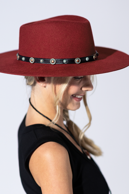 Copper Trail Leather Hat Band